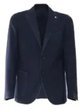 BRANDO buttoned patch-pocket blazer - Blue