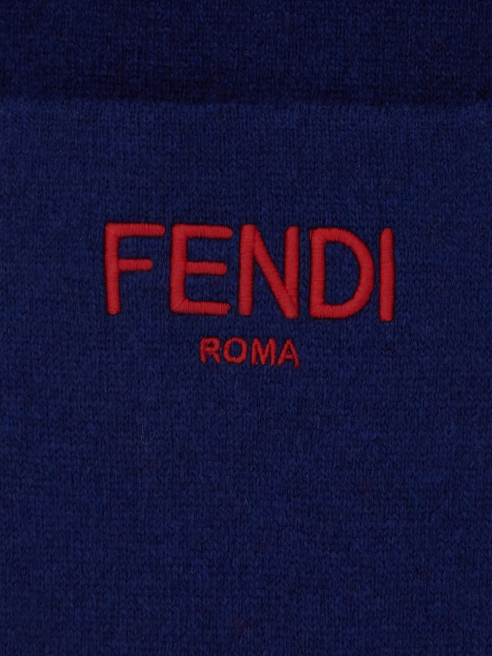Fendi Monogram-pattern Scarf In Blue