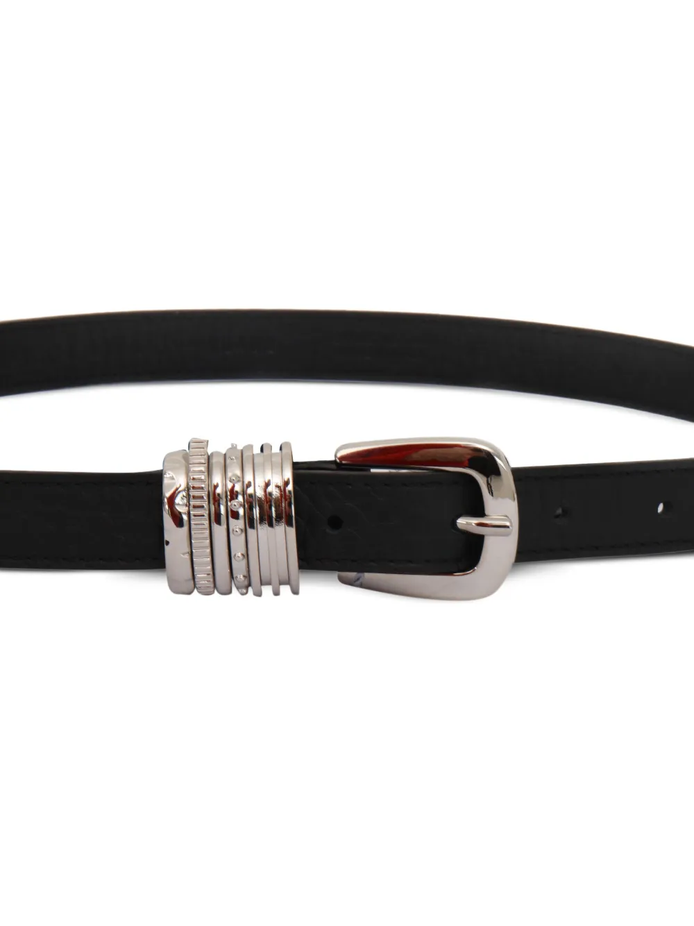 Orciani Leren riem - Zwart