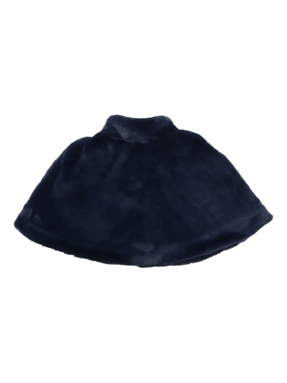 Monnalisa Fur Jacket In Blue