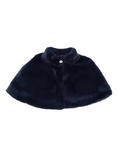 Monnalisa faux-fur jewel-embellished cape