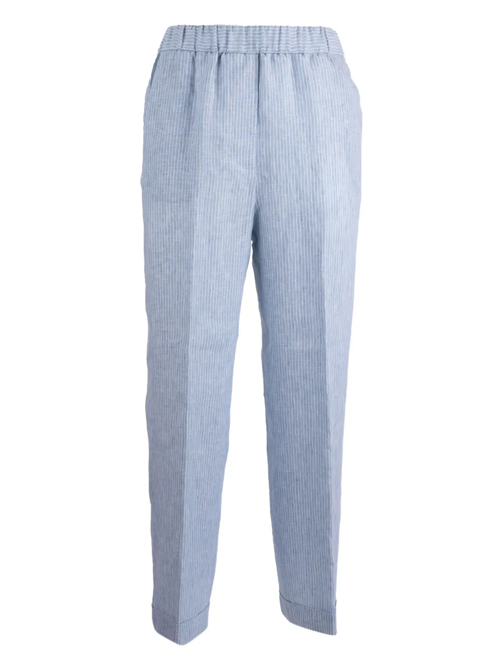 Peserico Gestreepte broek met elastische taille Blauw