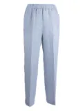 Peserico striped elastic-waist trousers - Blue