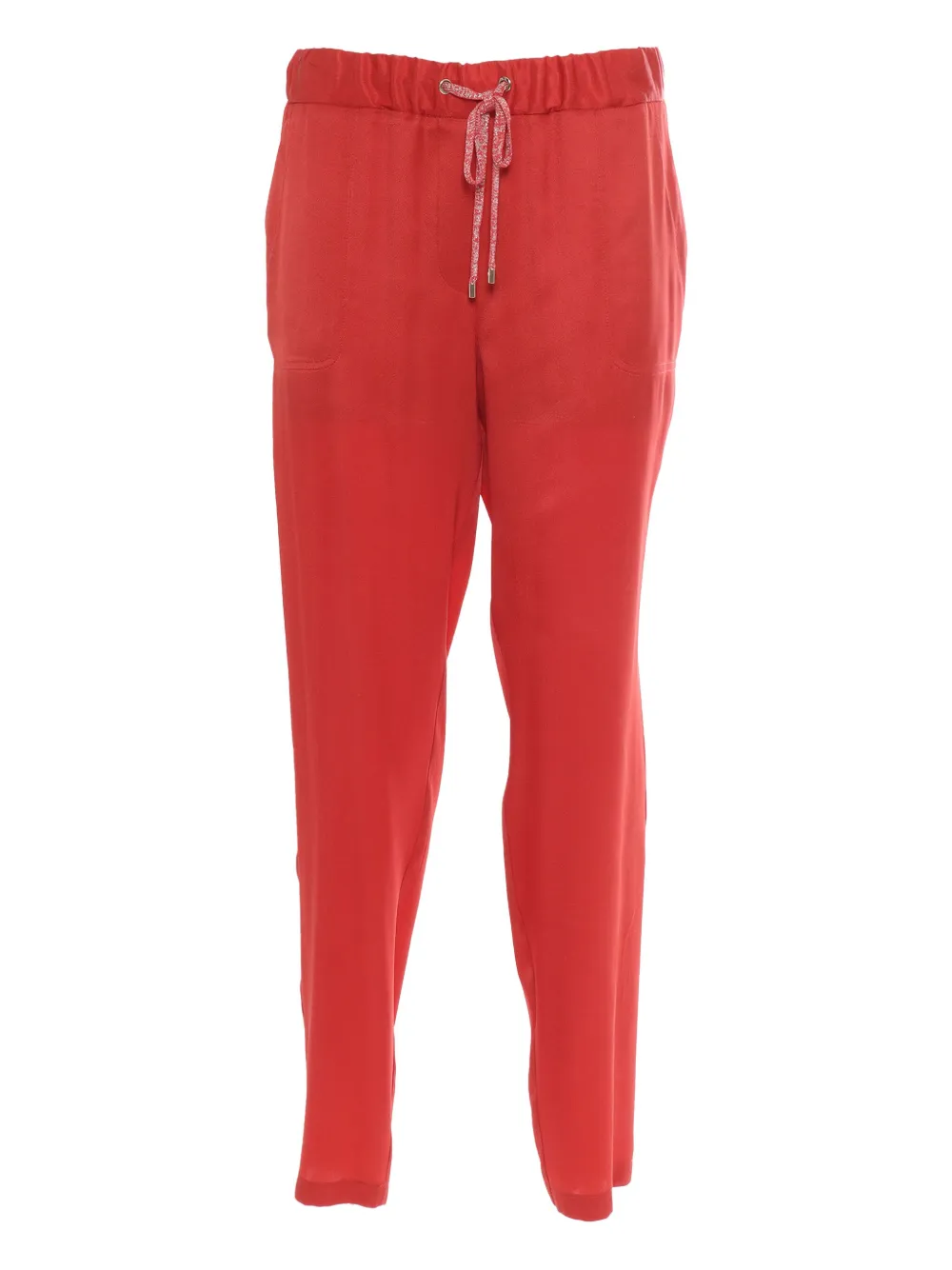 elasticated-waistband pockets-detail trousers