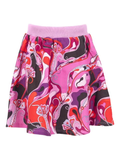 PUCCI Junior Orchidee-print cotton skirt