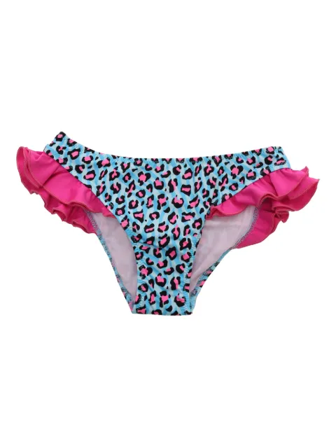 MC2 Saint Barth Kids leopard-print ruffled bikini bottoms