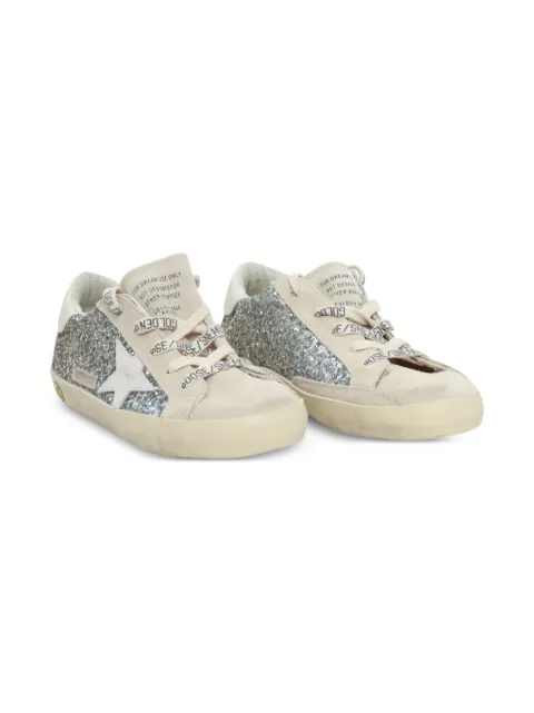 Golden Goose Kids Super-Star glitter suede sneakers