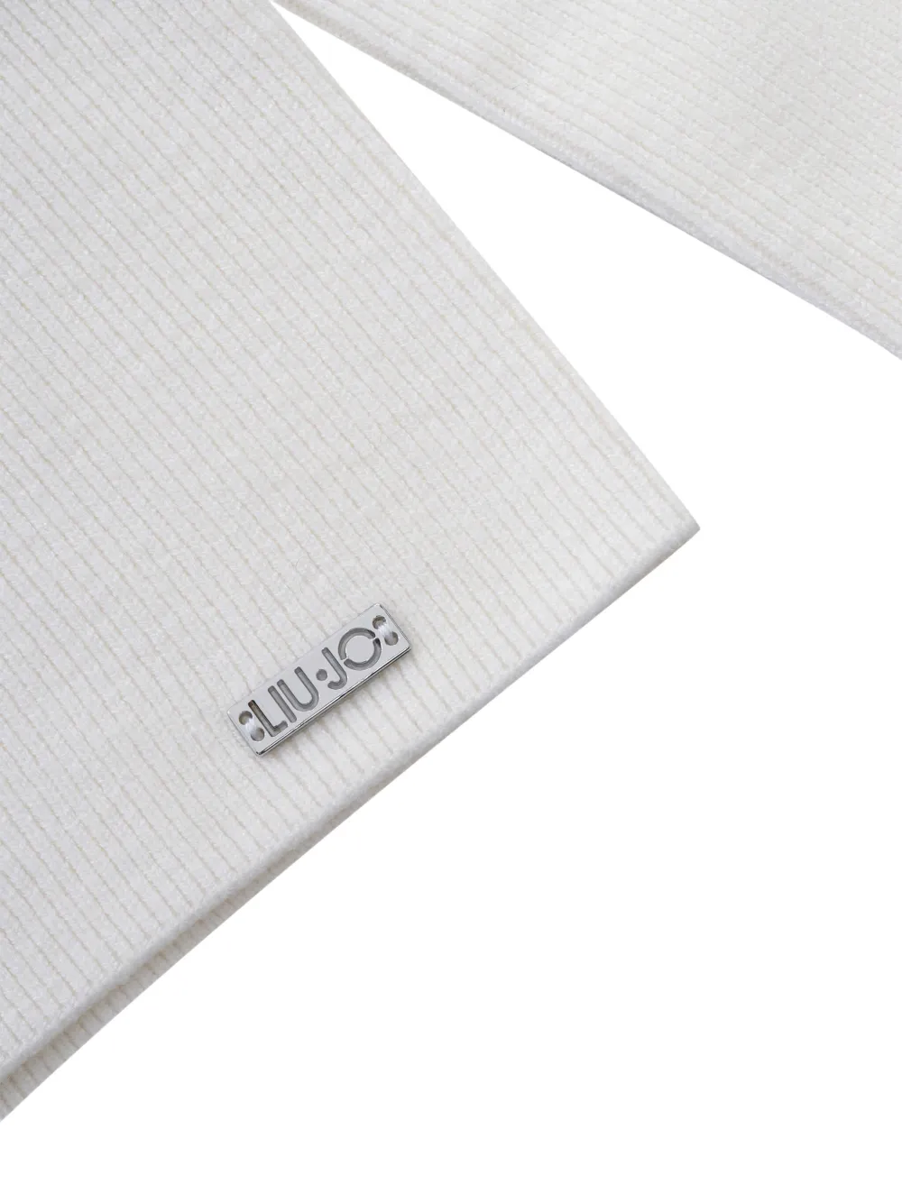 Liu Jo Kids Geribbelde top met hoge hals Wit