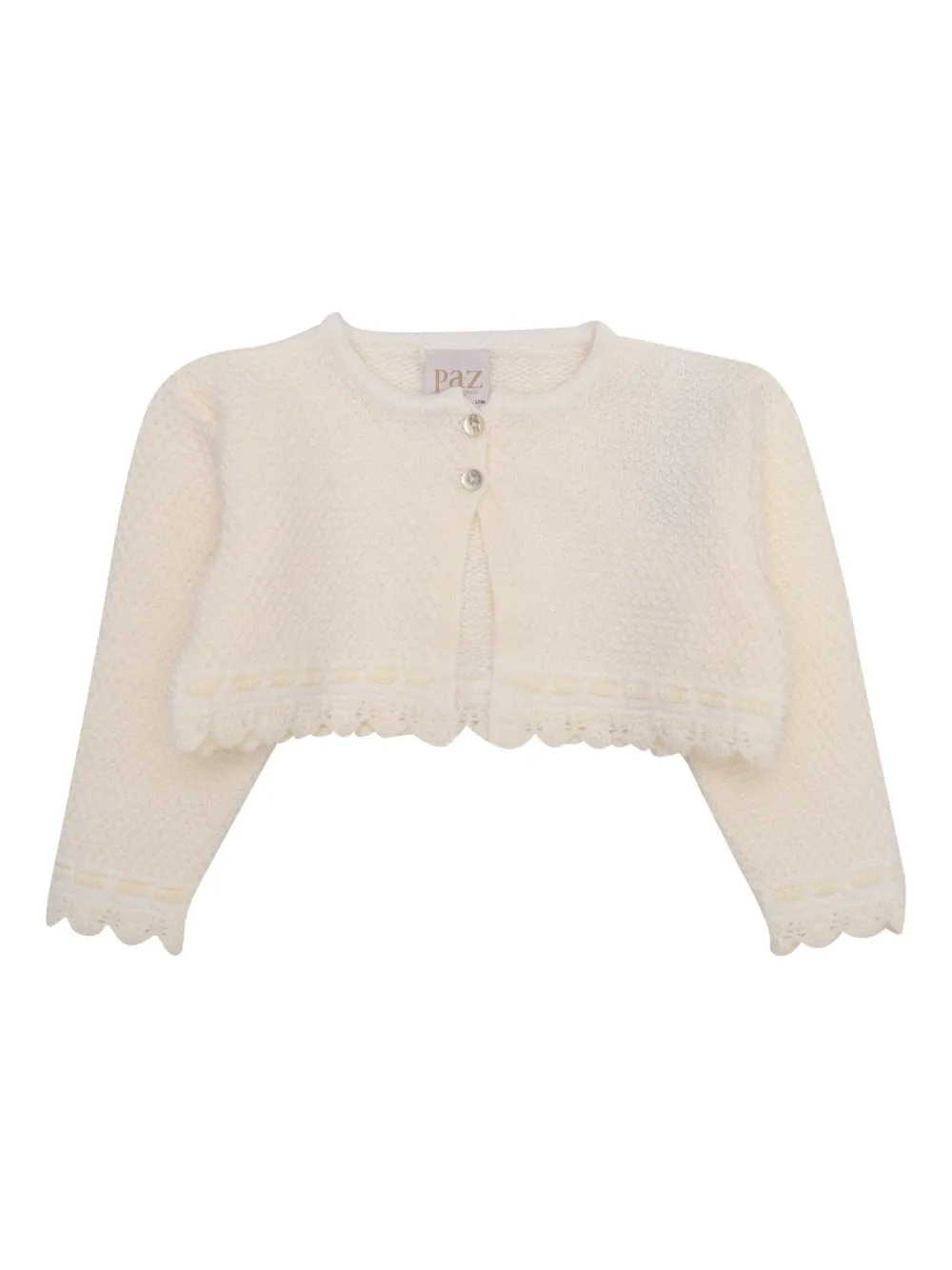 Paz Rodriguez Cardigan mit Muschelsaum - Nude