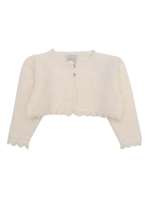 Paz Rodriguez scalloped-trim wool cardigan