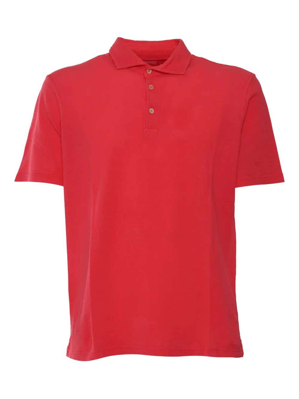 short-sleeve knitted polo shirt