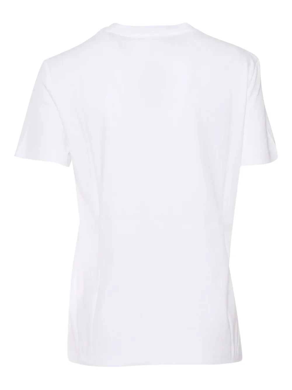 Max Mara Logo-detail Cotton T-shirt In White