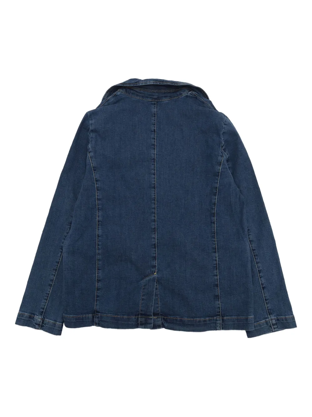 Liu Jo Kids Blazer van spijkerstof verfraaid met rozen Blauw