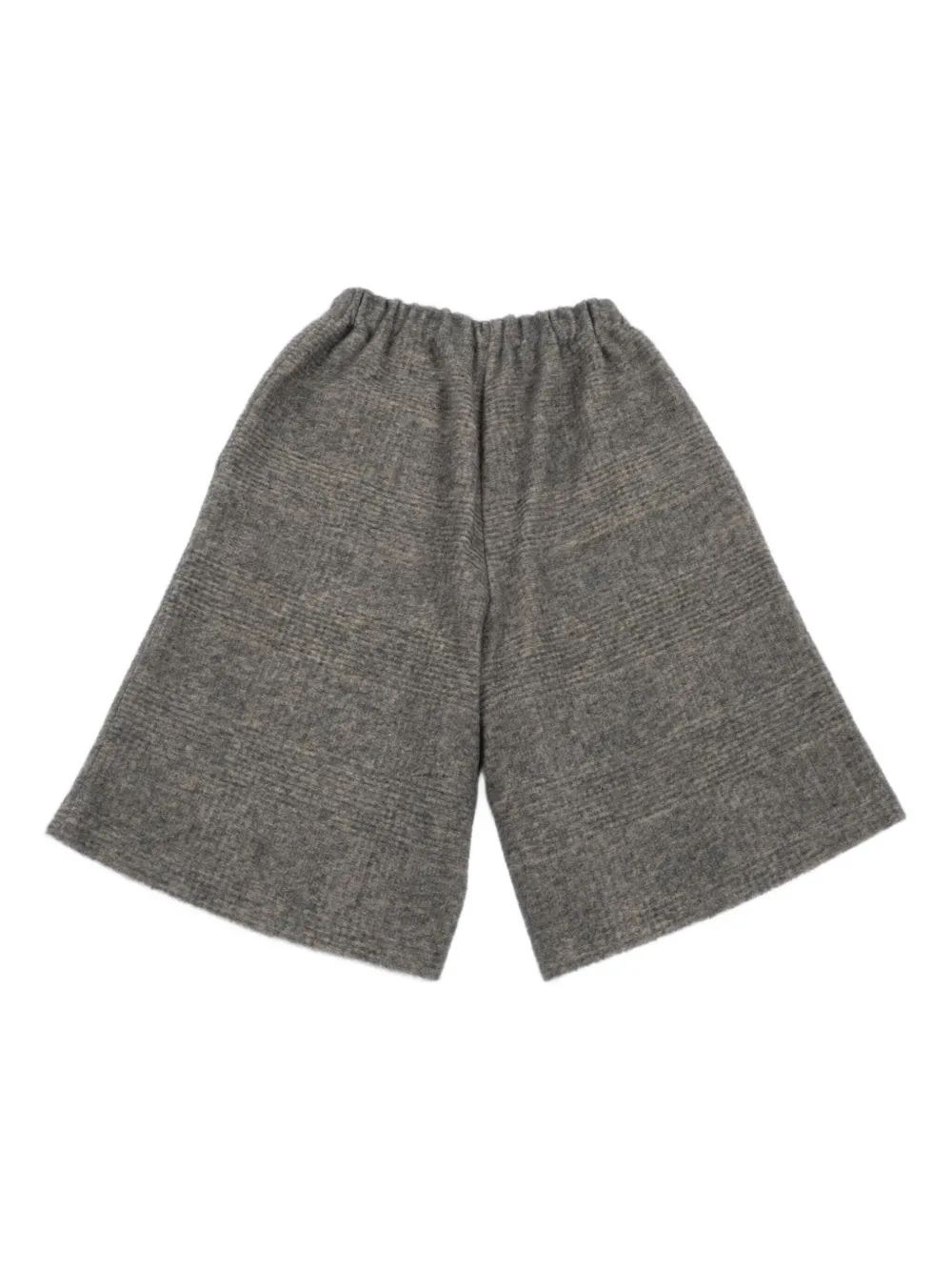 Douuod Kids checked-pattern shorts Grijs