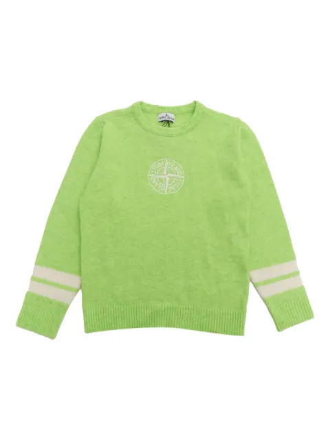 Stone Island Junior logo-embroidered sweater