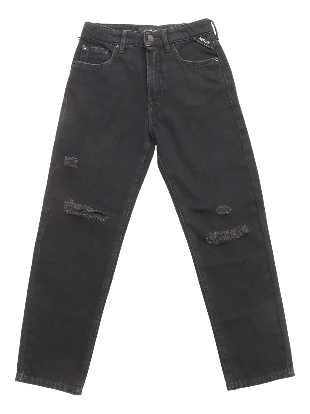 Replay Jeans con effetto vissuto - Nero