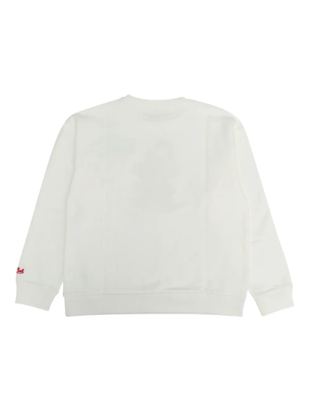 MC2 Saint Barth Kids Briony sweater met gingerbread-applicatie Wit