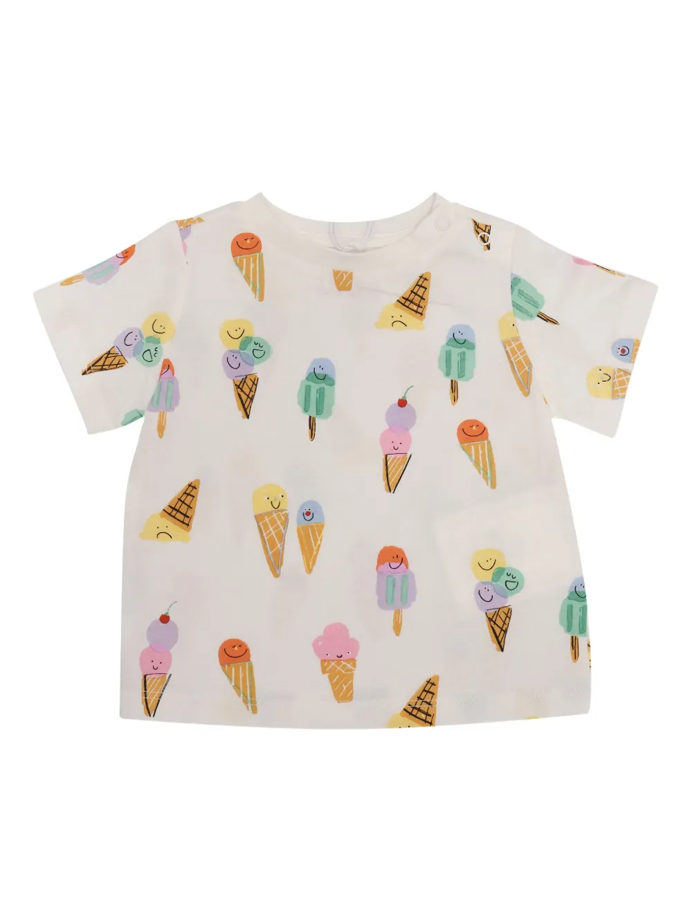 Stella McCartney Kids T-shirt met print Wit