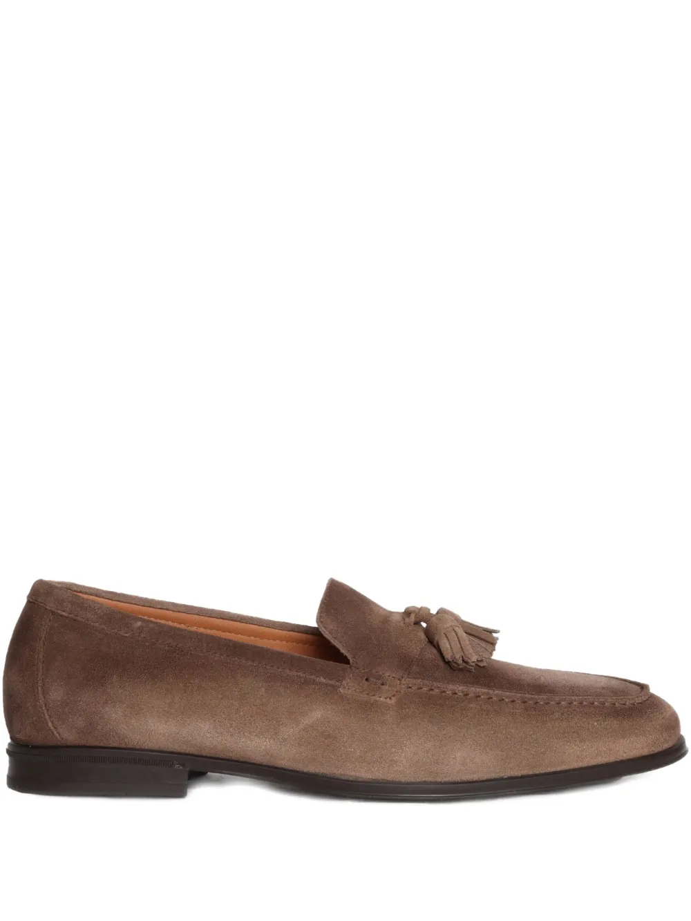 Doucal's tassel suede loafers Brown
