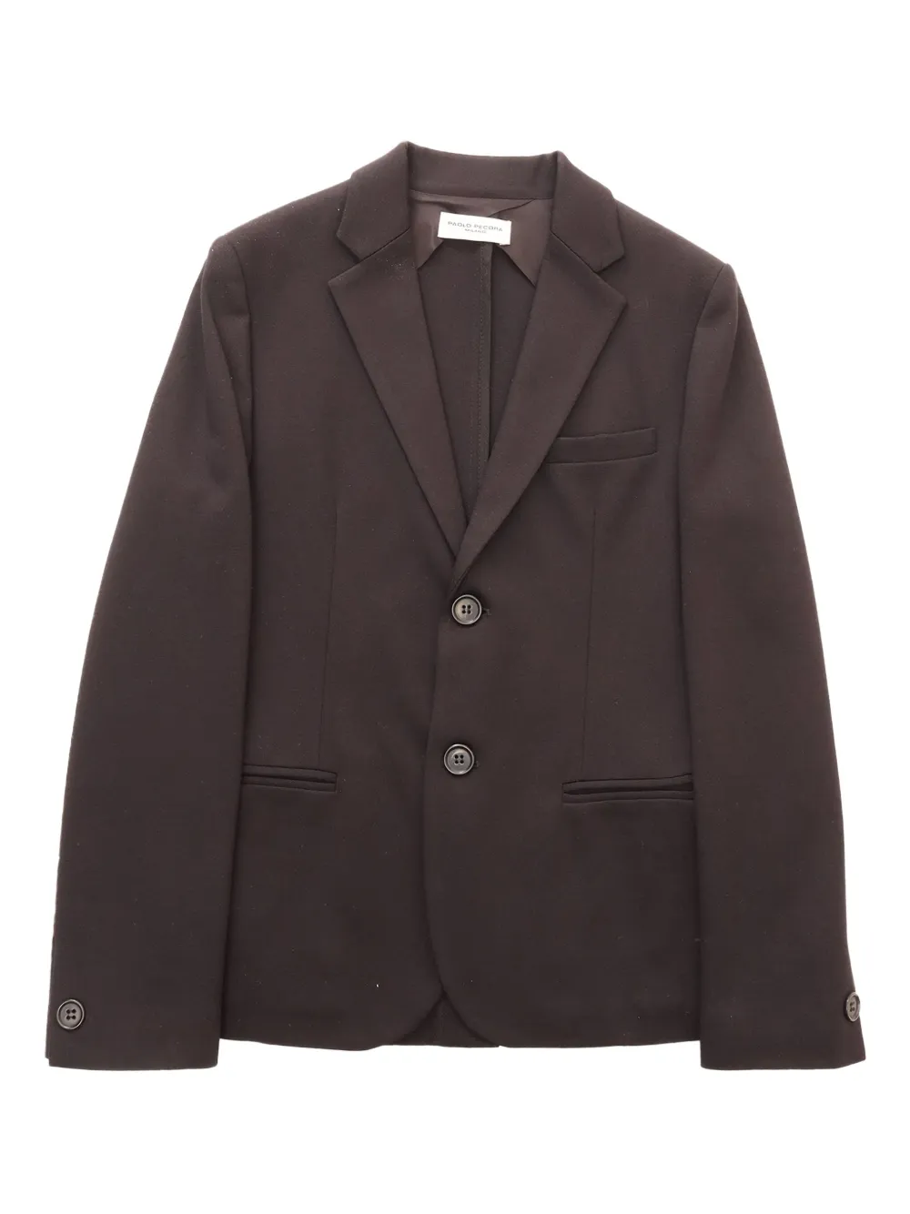 Paolo Pecora Single-breasted Notched-lapel Blazer In Brown