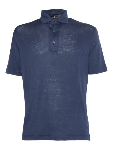 Filippo De Laurentiis Poloshirt aus Leinen