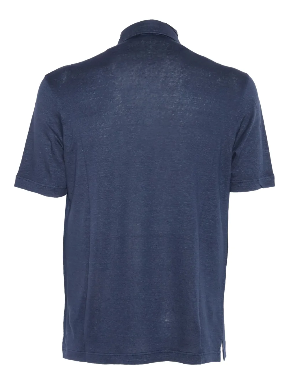 Filippo De Laurentiis Linnen poloshirt - Blauw
