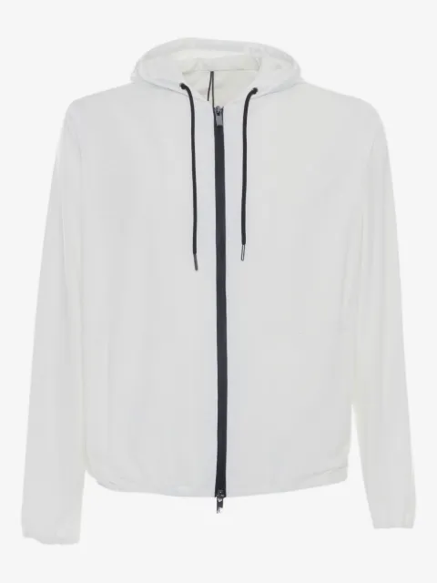 Tombolini hooded zip-fastening jacket