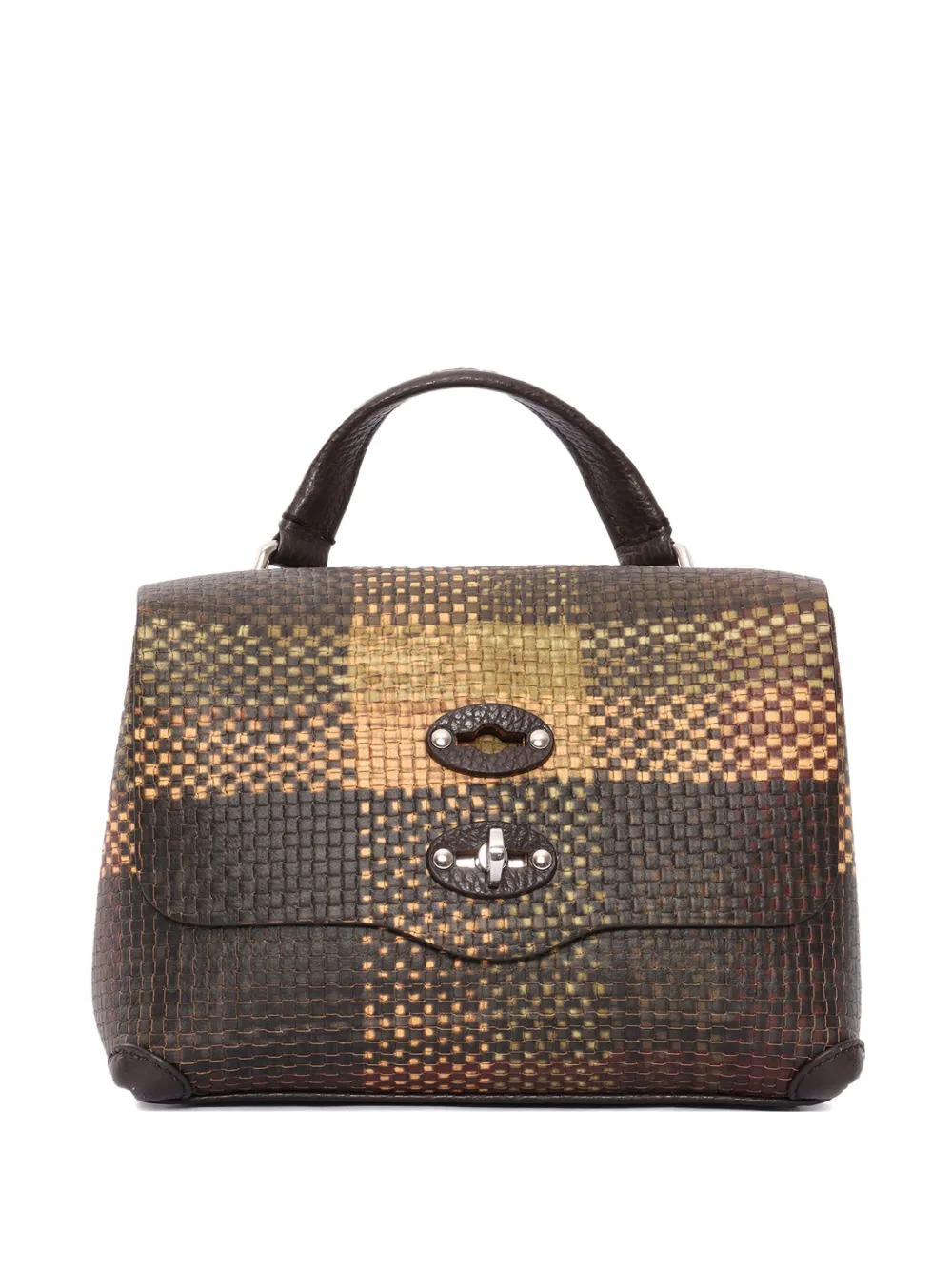 Zanellato baby Postina checked tote bag - Marrone