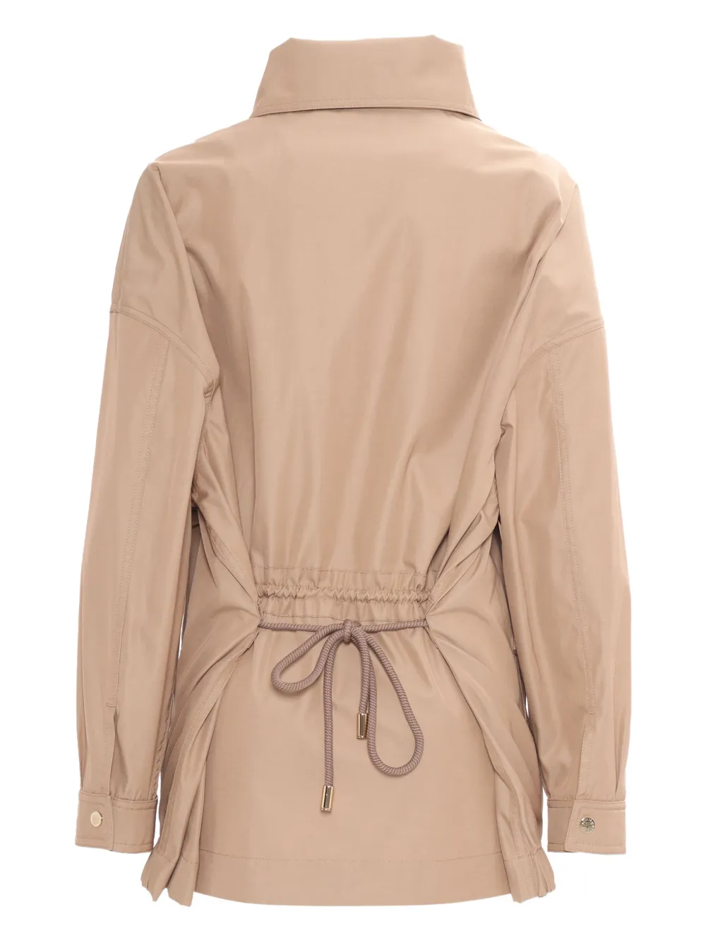 Moorer Olinda drawstring-waist jacket Beige