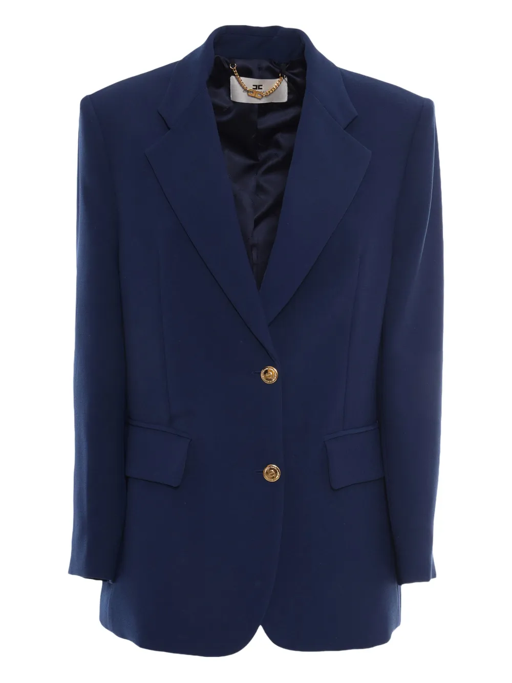 Elisabetta Franchi Blazer met knoopsluiting Blauw
