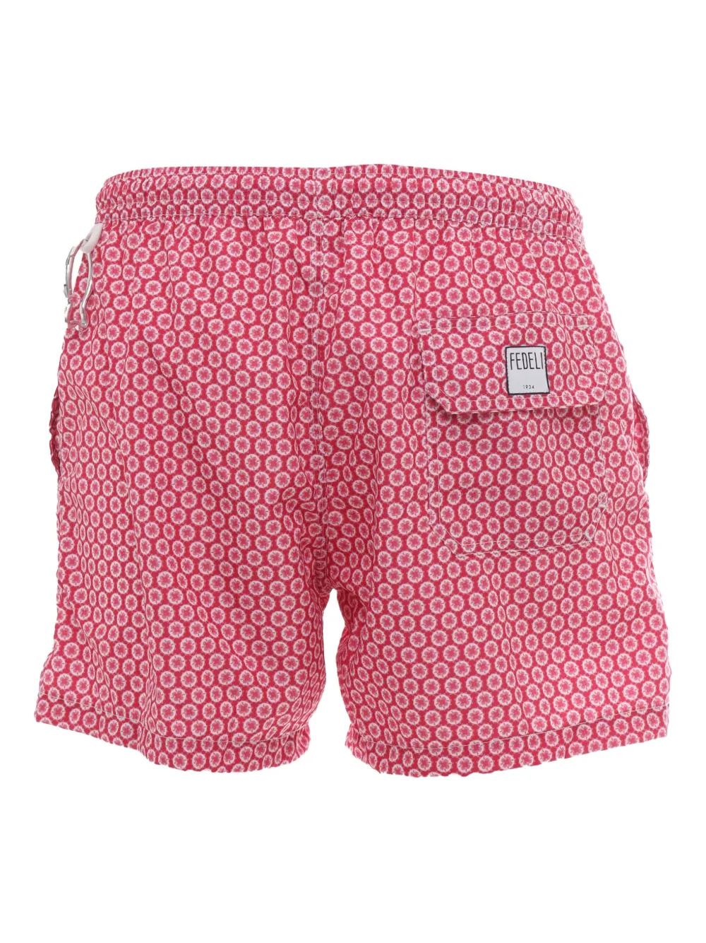 Fedeli Zwembroek met bloemenprint Rood