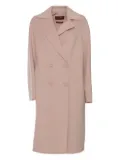 Max Mara cashmere-wool blend double-breasted coat - Pink