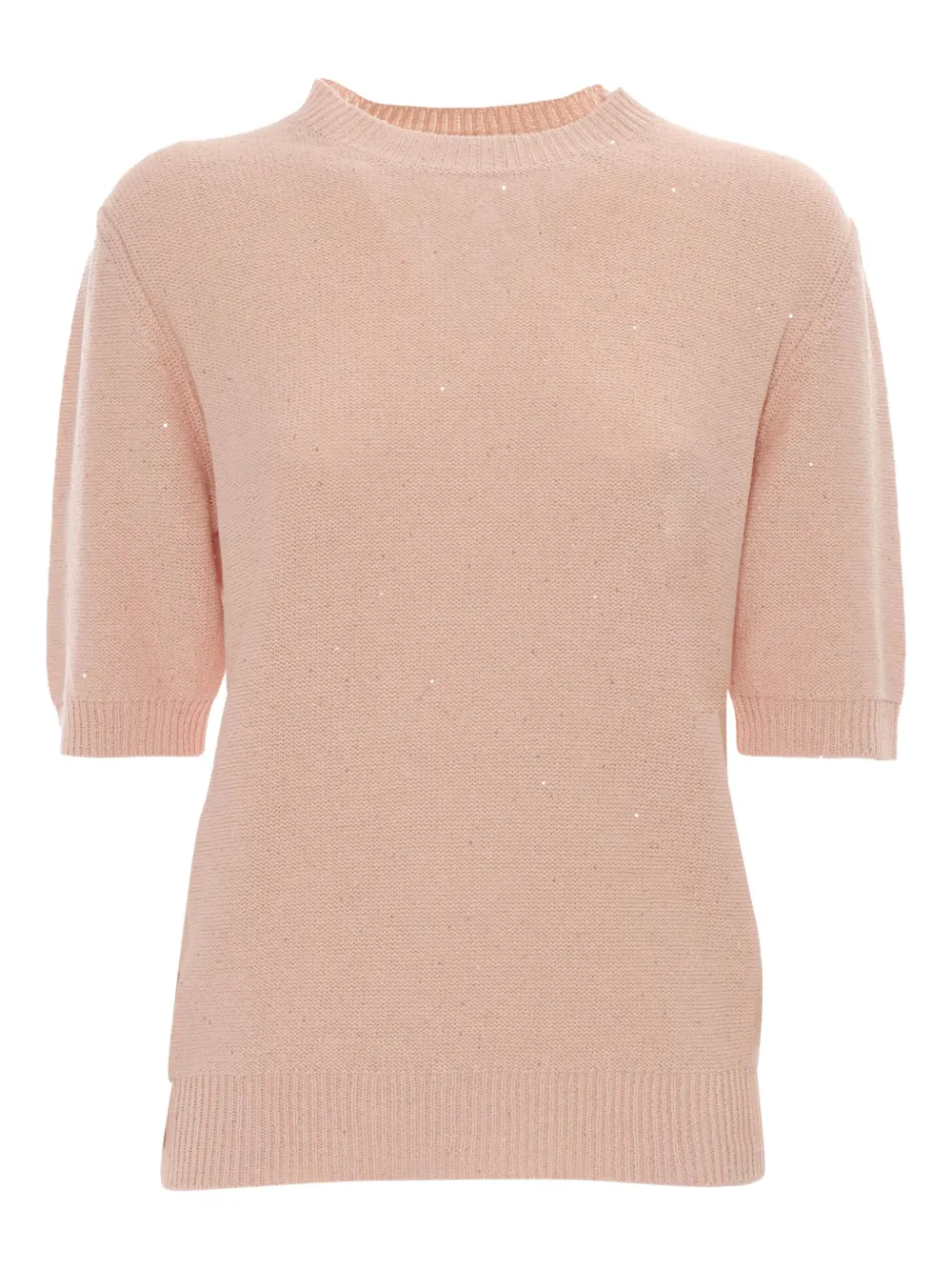 sequin-embellished short-sleeve T-shirt