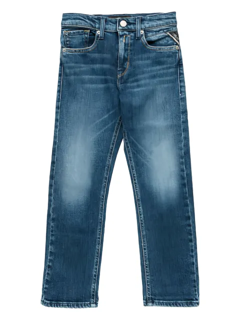 Replay logo-patch jeans