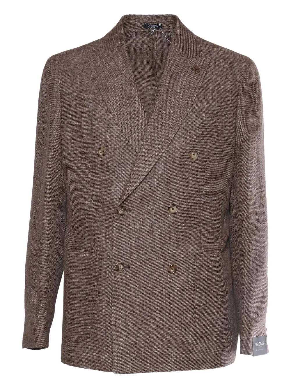 Brera double-breasted blazer | Brown | Image 1