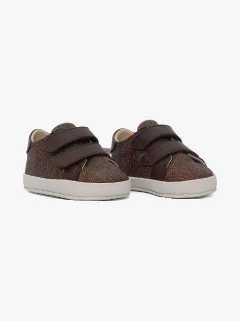 ETRO KIDS paisley print touch-strap sneakers