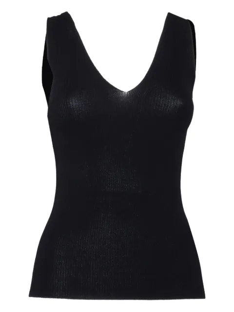 Filippo De Laurentiis ribbed V-neck top