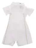 La Stupenderia linen playsuit - White
