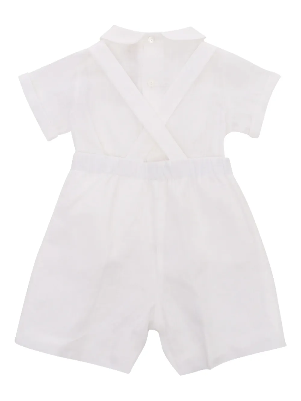 La Stupenderia Linnen playsuit Wit