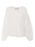 Ermanno Scervino lace-insert balloon-sleeve top - White