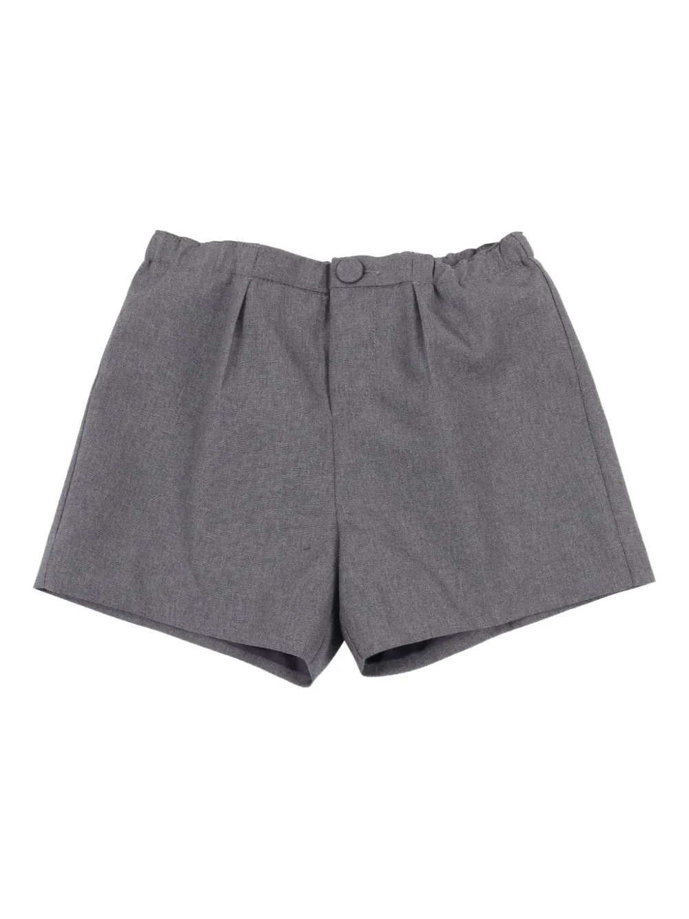 Gucci Kids elastic-waist wool shorts - グレー Gucci Kids elastic-waist wool shorts - グレー