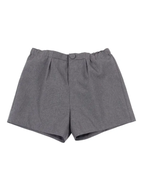 Gucci Kids elastic-waist Wool Shorts Grey FARFETCH ID