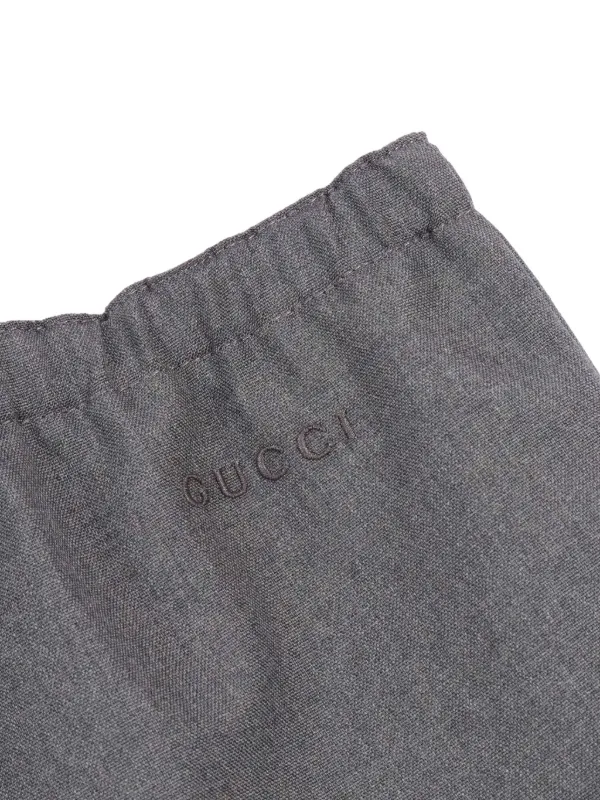 Gucci Kids ウール ショートパンツ | グレー | FARFETCH JP