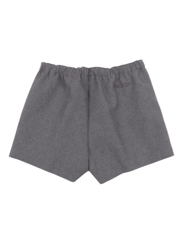 Gucci Kids ウール ショートパンツ | グレー | FARFETCH JP