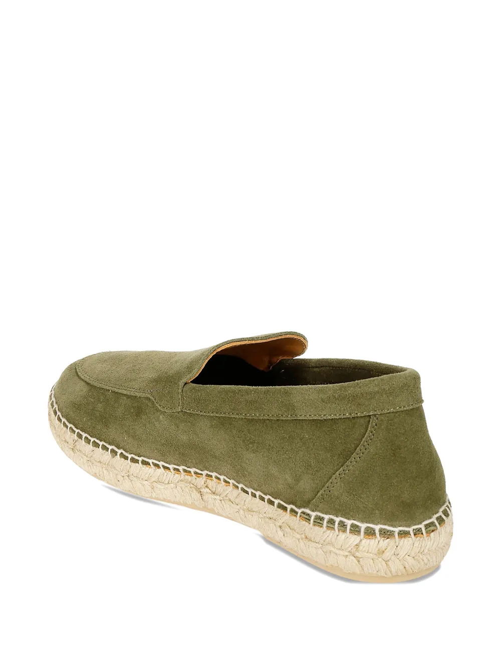 Abarca Suede-leather Loafers In Green