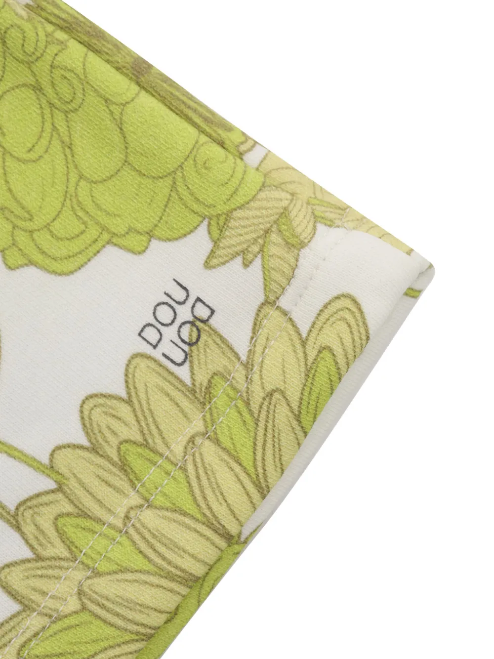 Douuod Kids Shorts met elastische taille en bloemen Groen