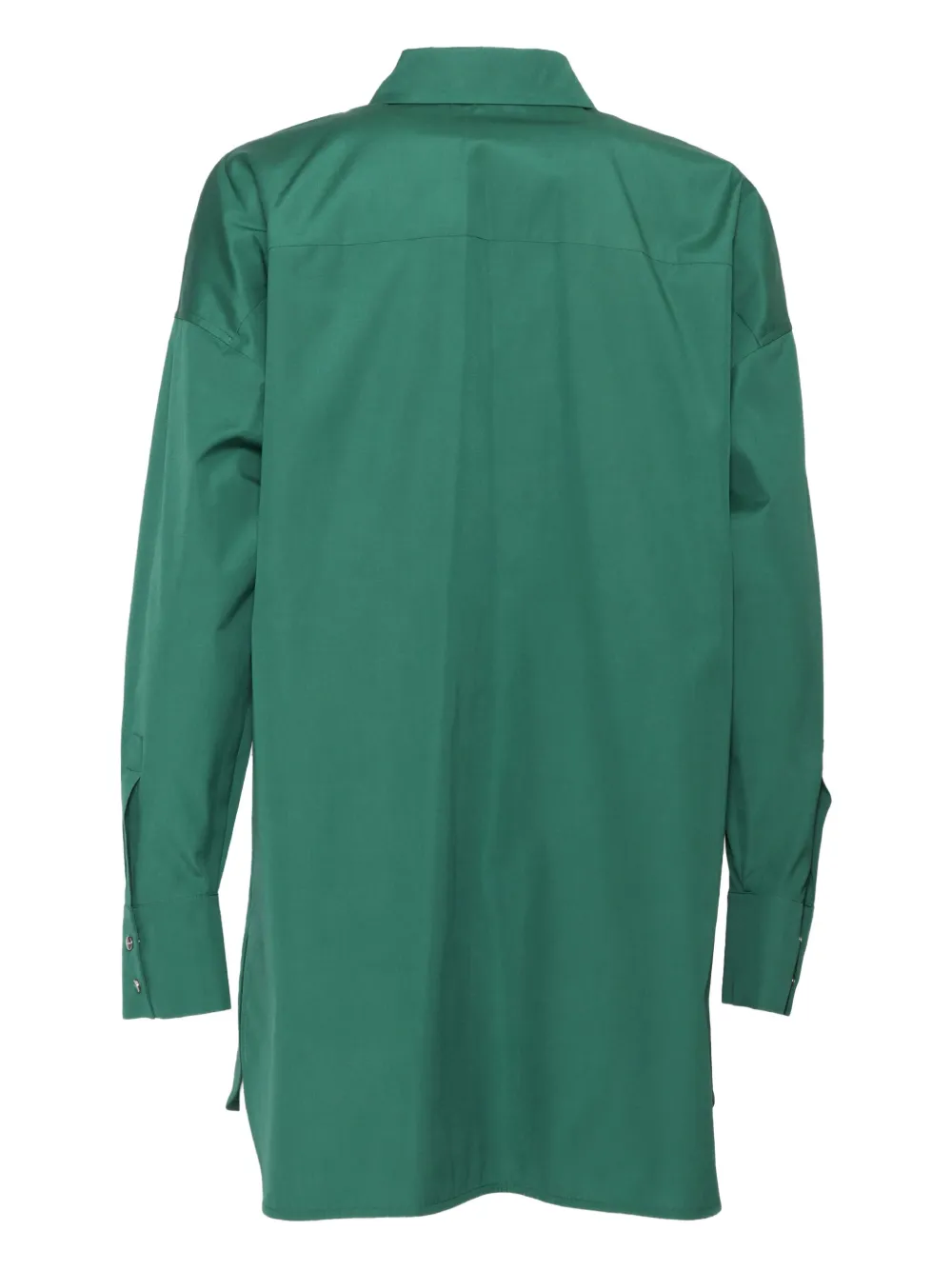 Max Mara Odino katoenen blouse met opgestikte zak - Groen