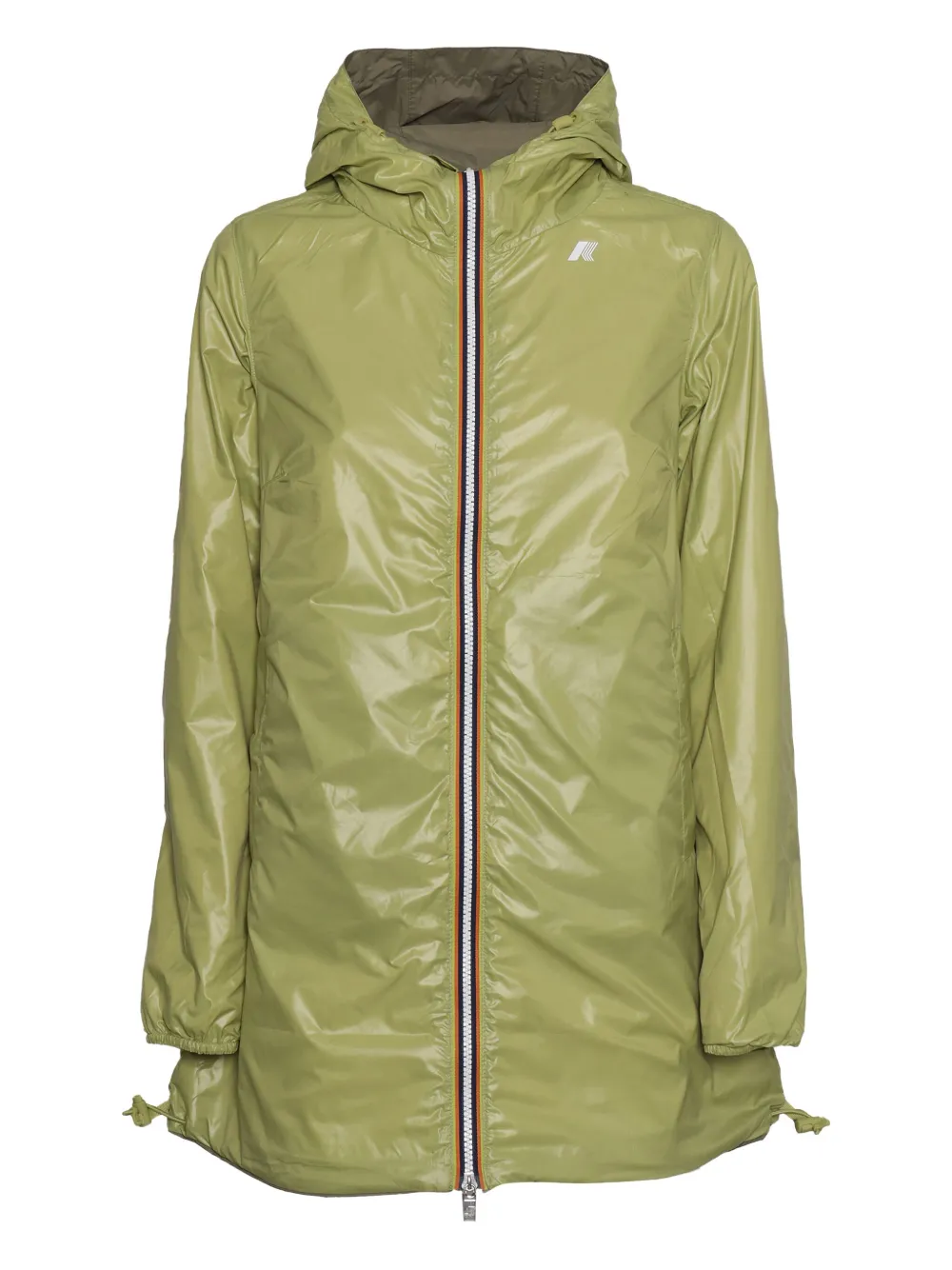 K-Way Sophie Plus.2 omkeerbare regenjas met capuchon Groen