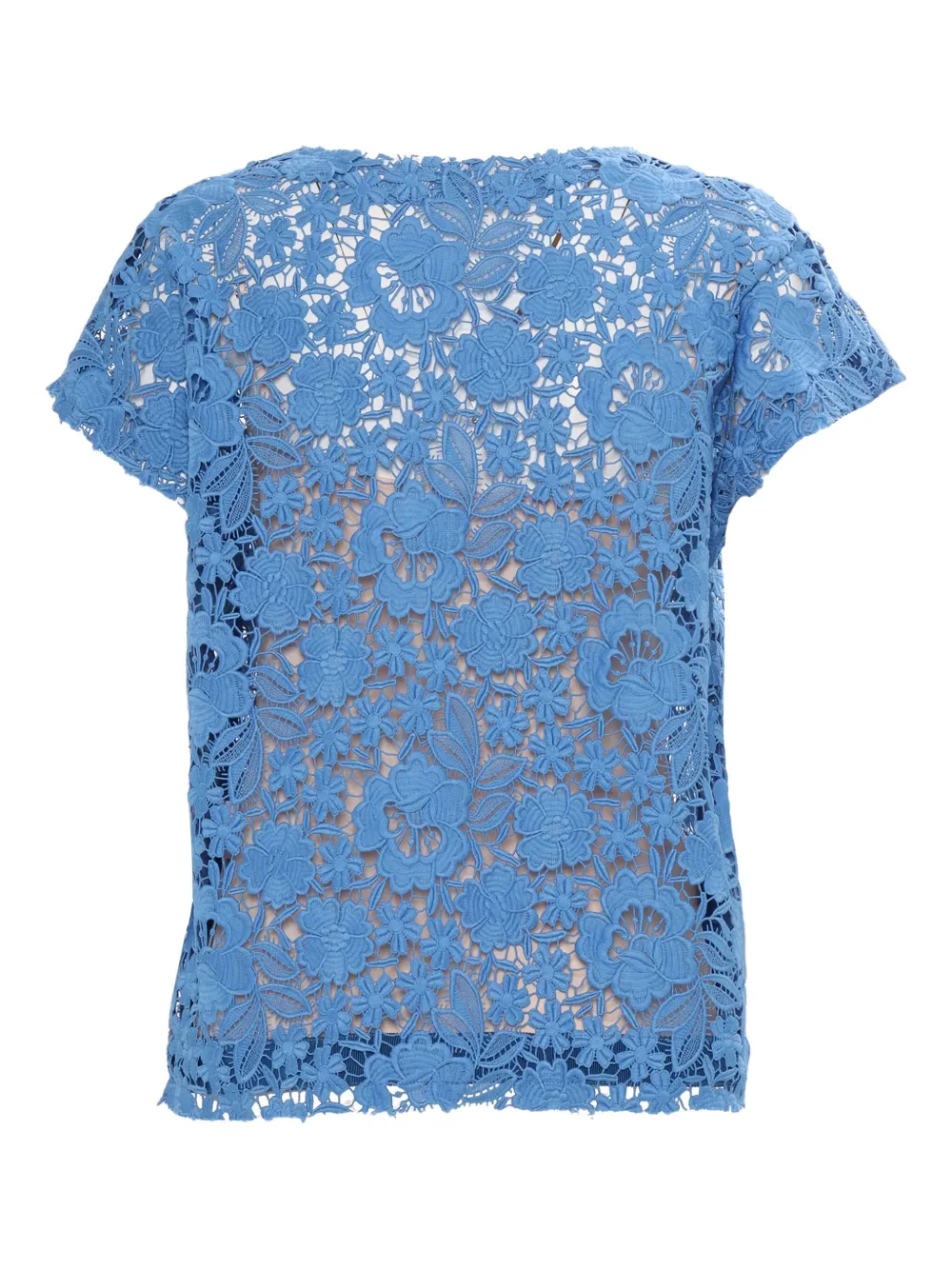 P.a.r.o.s.h Spitzenoberteil Mit Blumenmuster In Blue