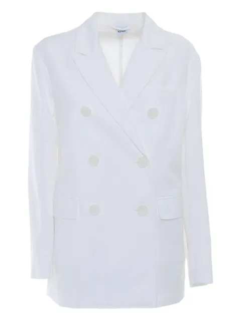 ASPESI double-breasted cotton linen blazer